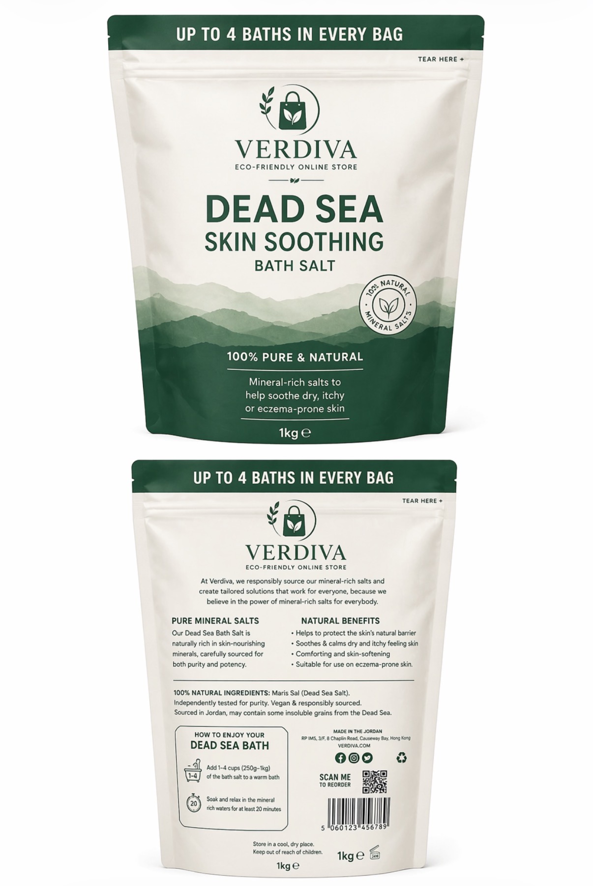 100% Natural Bath Salts
